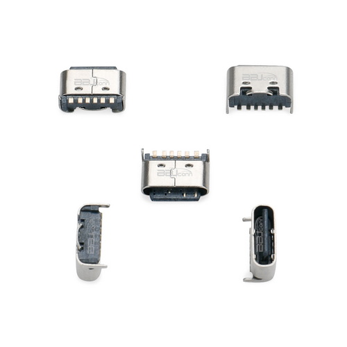 TYPE-C 6PIN 母座板上短體L=5.0后兩腳插---(UC.01.53-1B-0002)_調(diào)整大小